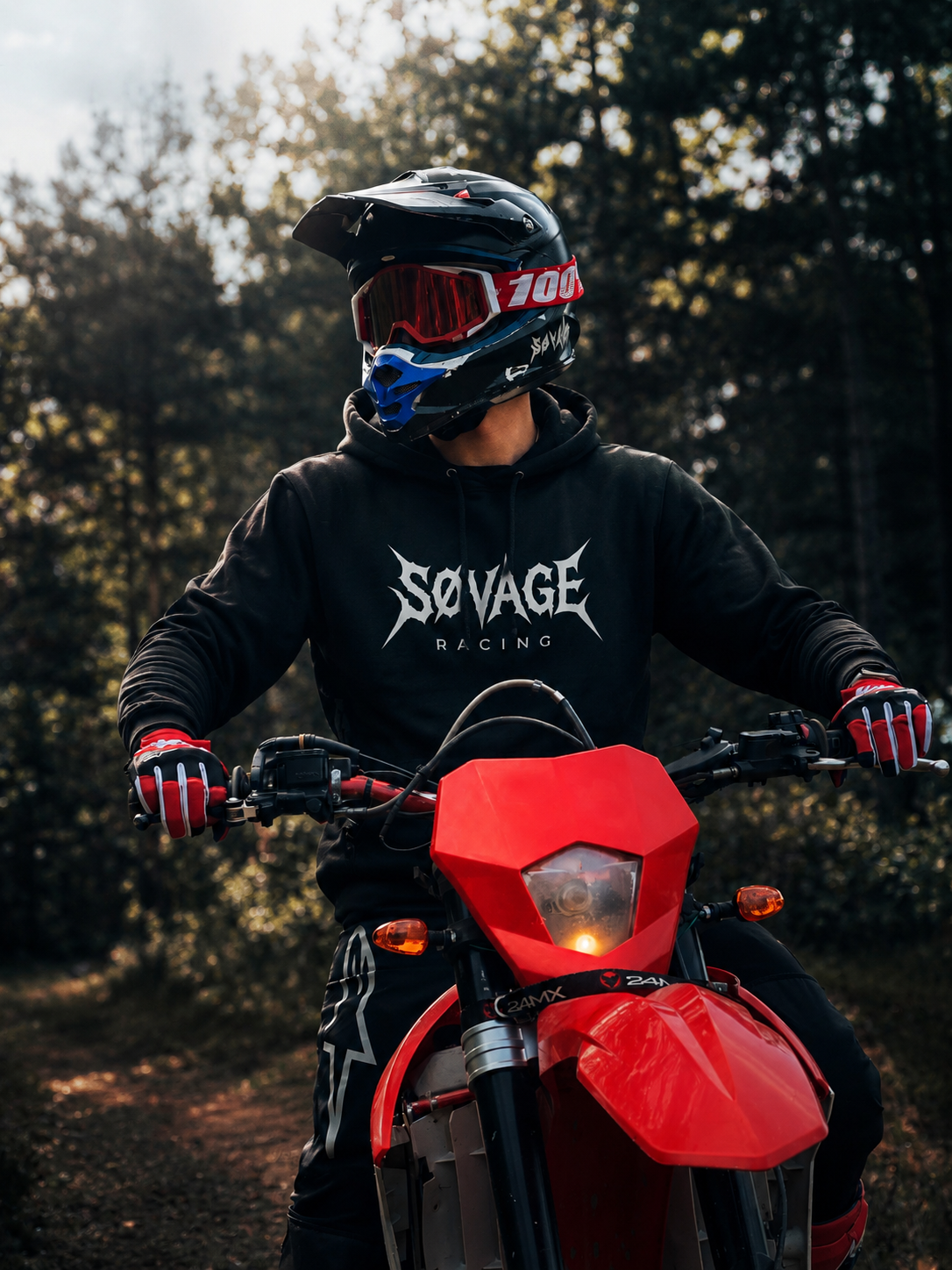 Hoodie Sovage Racing Noir